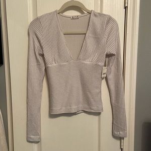 NWT Light Gray Free People Top, size S